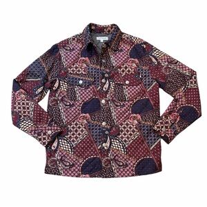 PacSun Bandana Patchwork Paisley Quilted Shacket